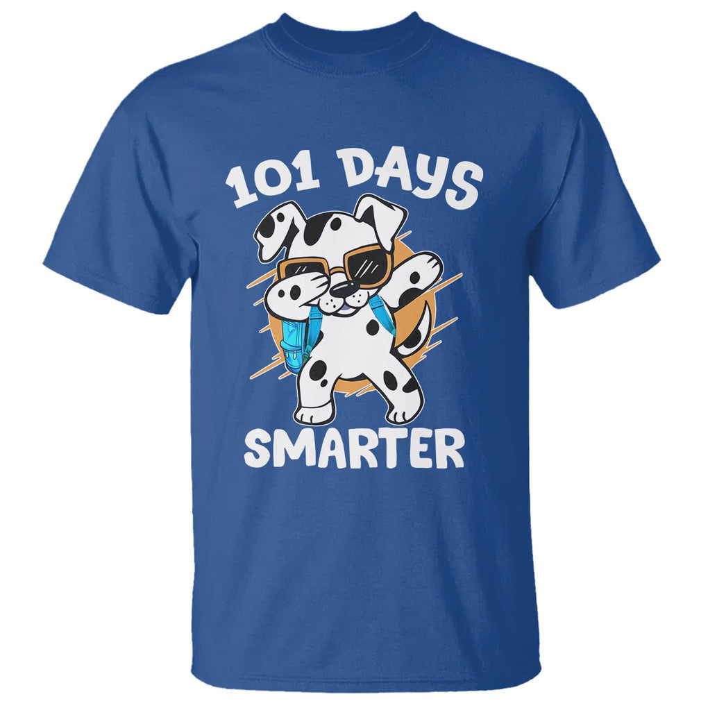 101 Days of School Dalmatian Dog T Shirt Dabbing 101 Days Smarter - FUNOLO