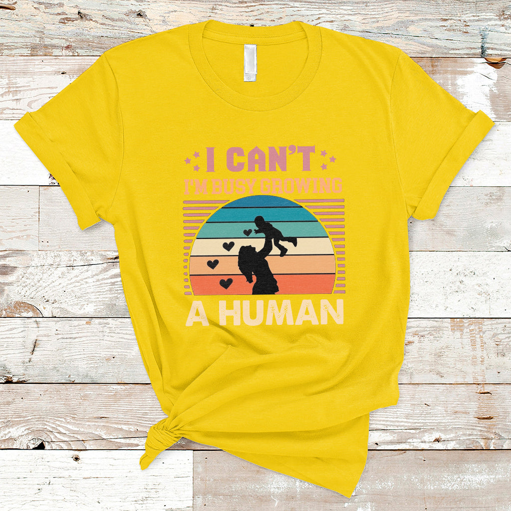 i-cant-im-busy-growing-a-human-pregnant-mom-vintage-first-mothers-day-t-shirt-ts02
