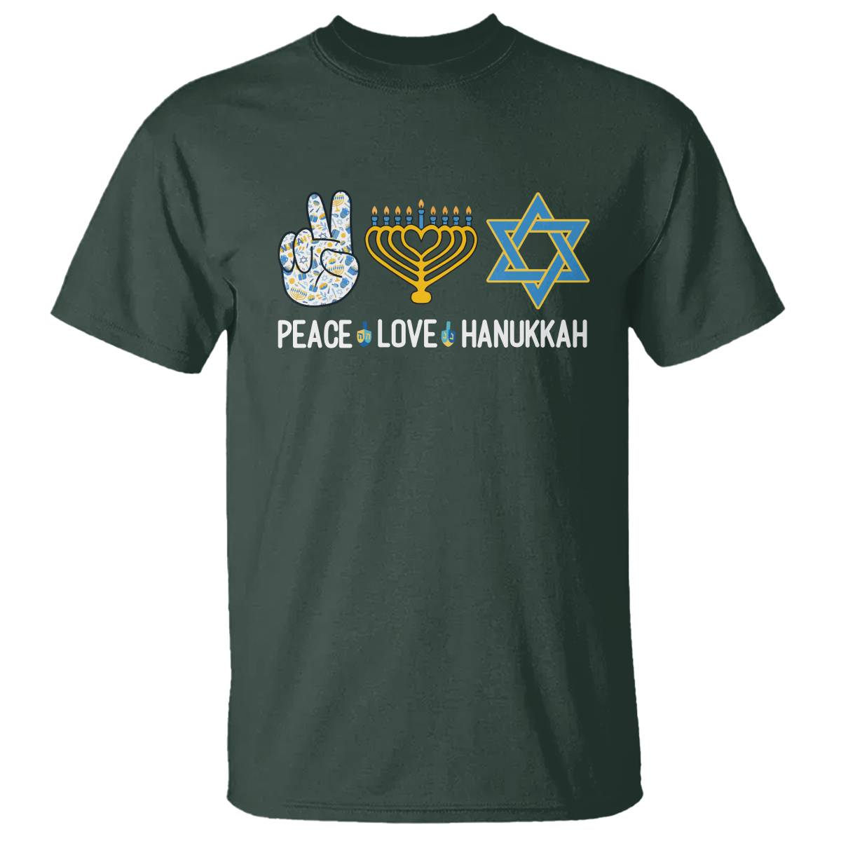 peace-love-hanukkah-retro-chanukah-jewish-menorah-star-of-david-t-shirt