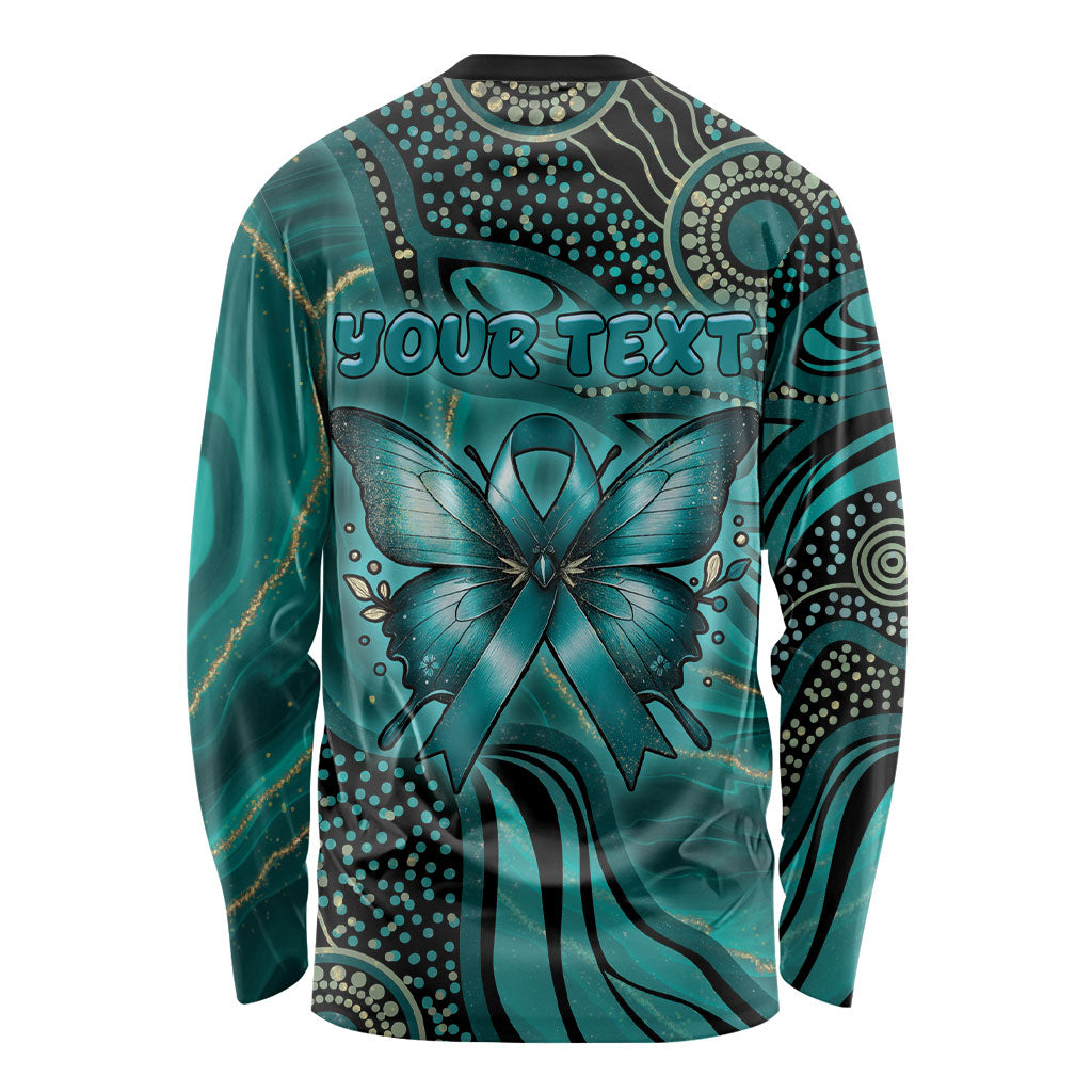 Personalised Ovarian Cancer Support Long Sleeve Shirt This Is What A Fighter Looks Like