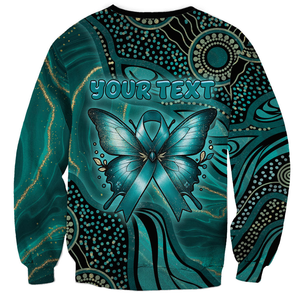 Personalised Ovarian Cancer Support Sweatshirt This Is What A Fighter Looks Like