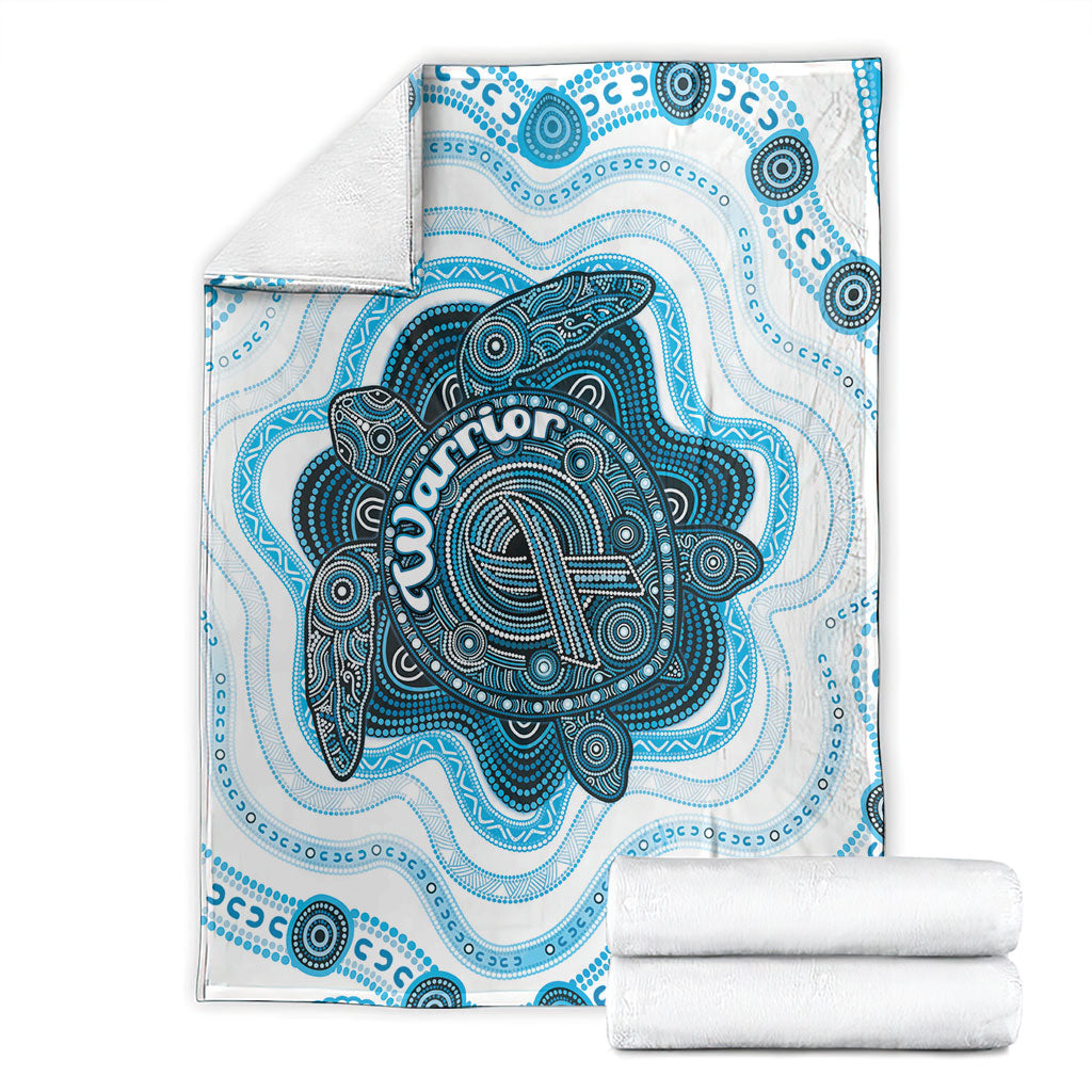 Prostate Cancer Support Blanket Warrior Ribbon Turtle Dot Art Pattern