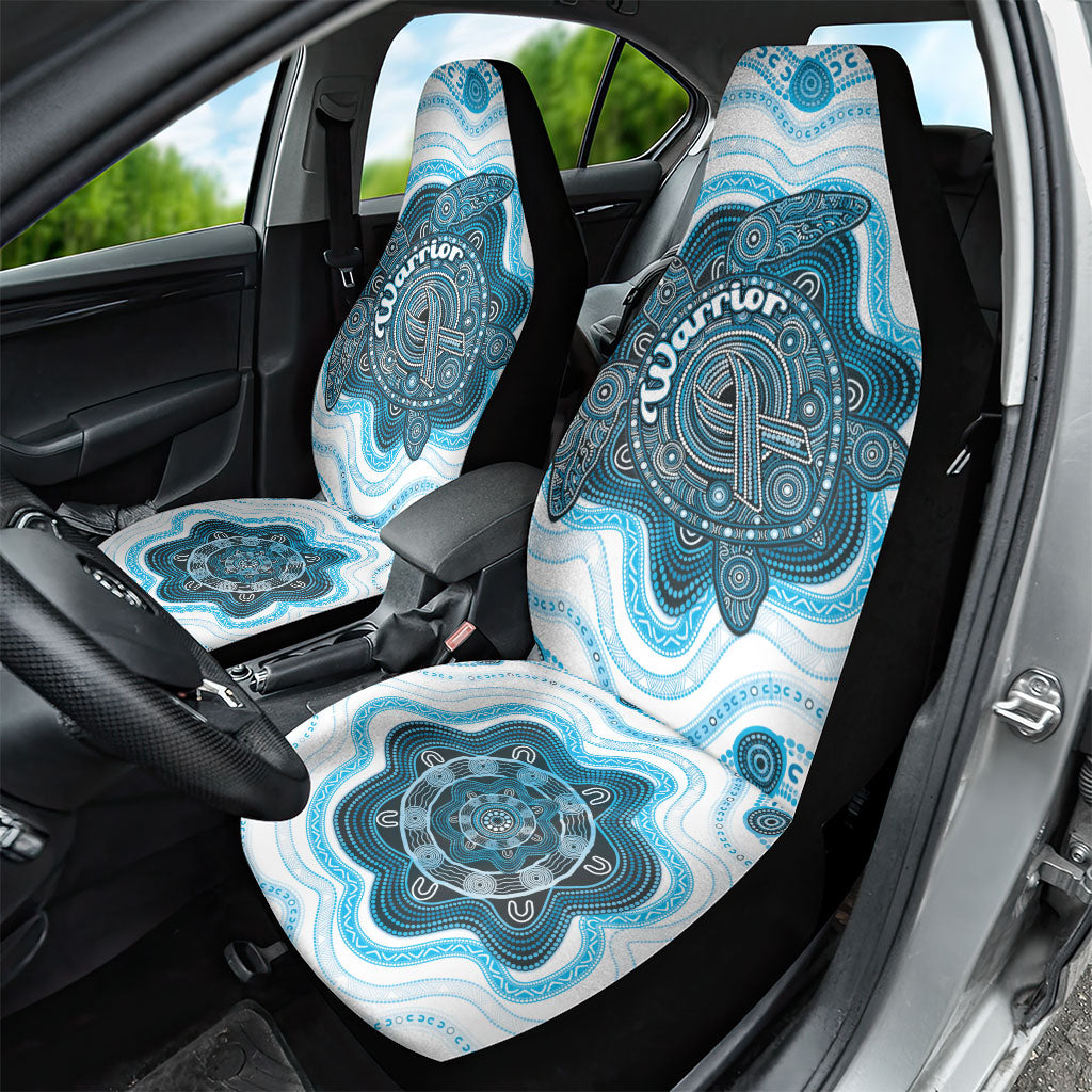 Prostate Cancer Support Car Seat Cover Warrior Ribbon Turtle Dot Art Pattern