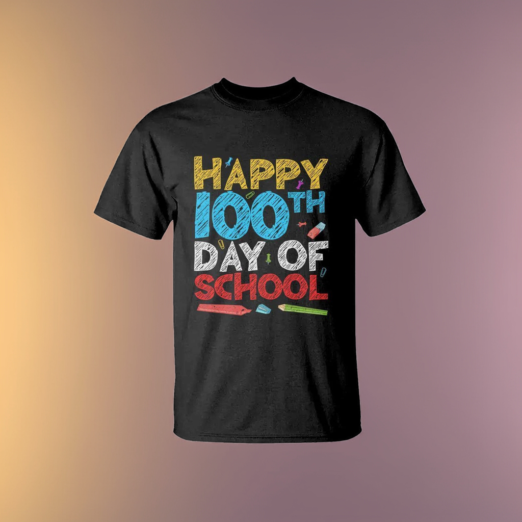 100 Days of School Celebration T Shirt Happy 100th Day