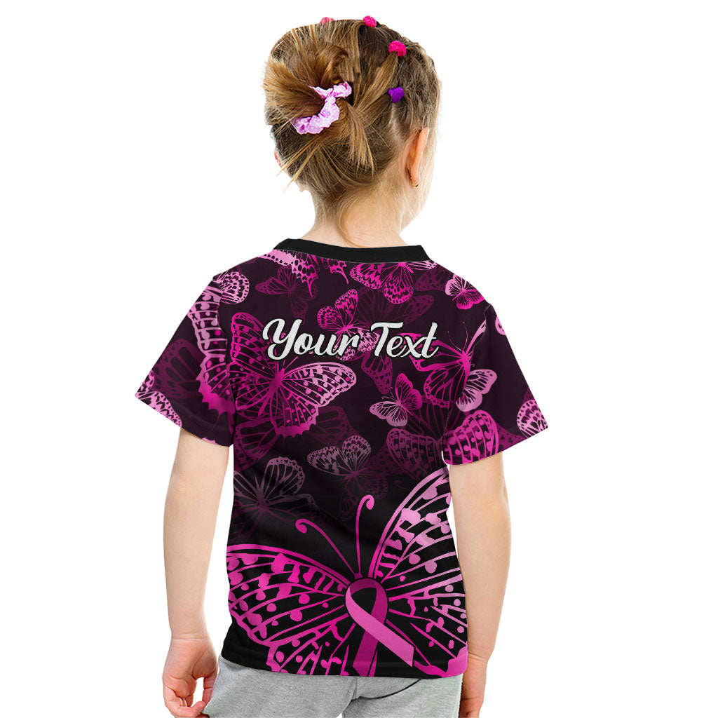 Personalised In October We Wear Pink Kid T Shirt Breast Cancer Support