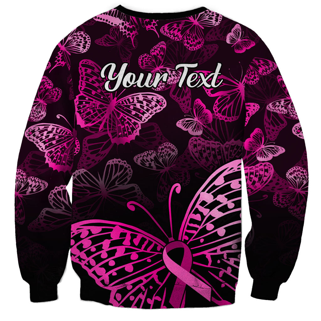 Personalised In October We Wear Pink Sweatshirt Breast Cancer Support