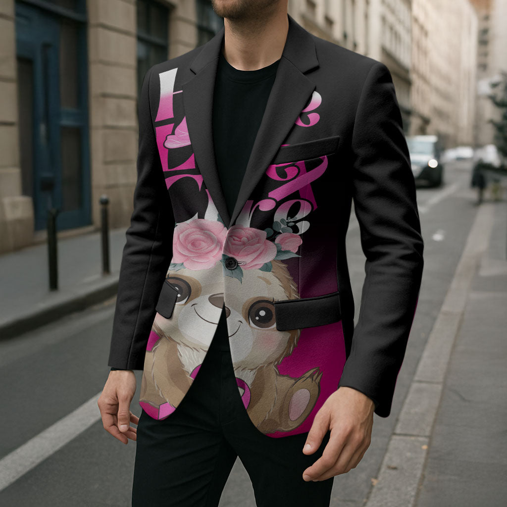 Personalised Hope Love Cure Sloth Blazer