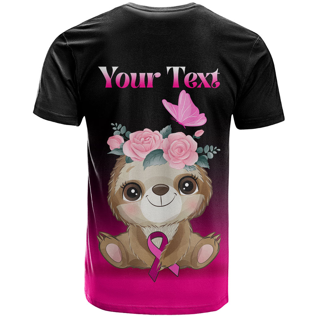 Personalised Hope Love Cure Sloth T Shirt