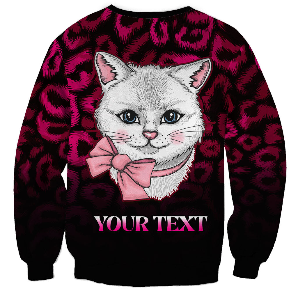 Personalised Love Your Tatas Sweatshirt Cat Breast Cancer Support