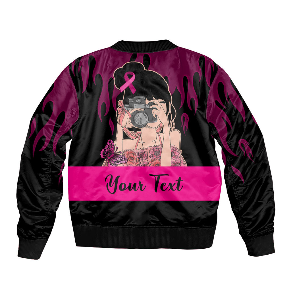 Personalised Girl Power Bomber Jacket Day Of The Girl Breast Cancer Support