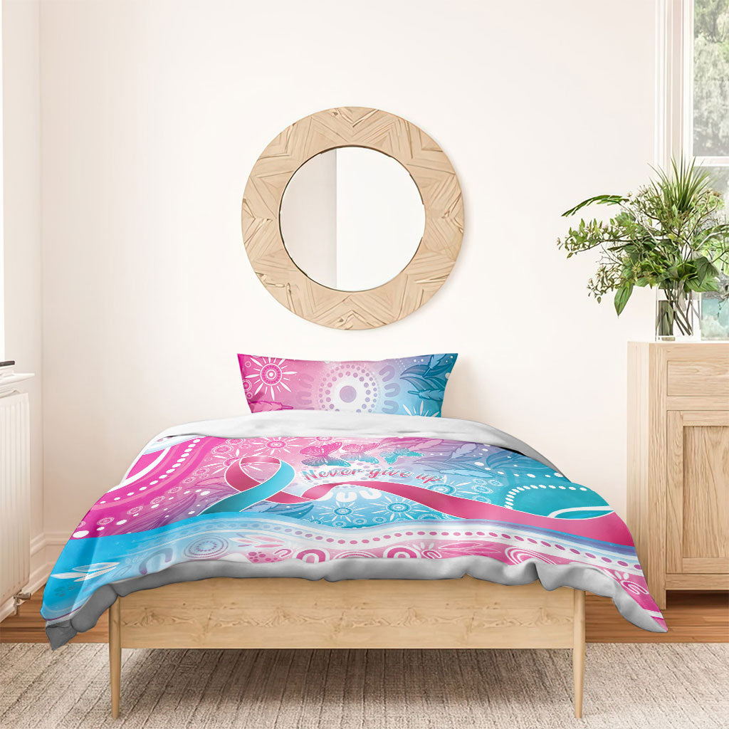 Australia Hereditary Cancer Support Bedding Set Never Give Up