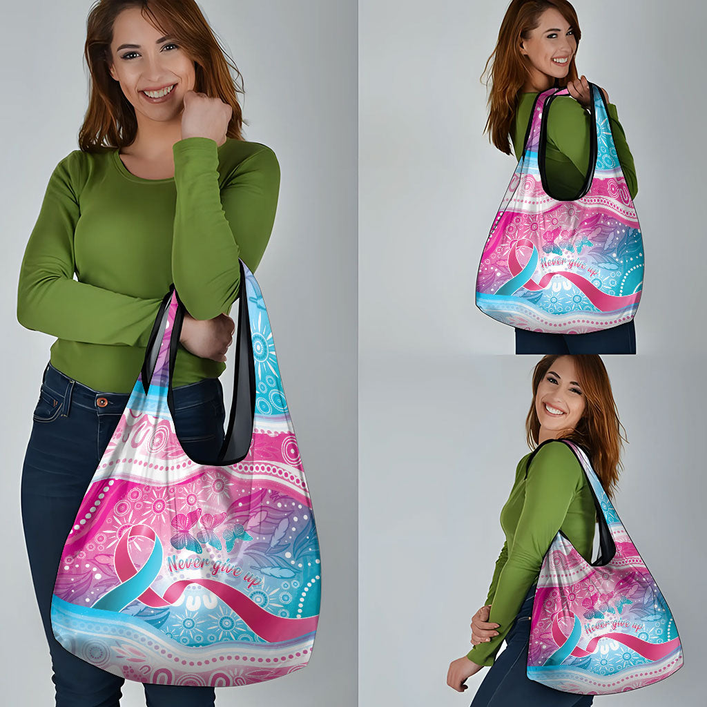 Australia Hereditary Cancer Support Grocery Bag Never Give Up