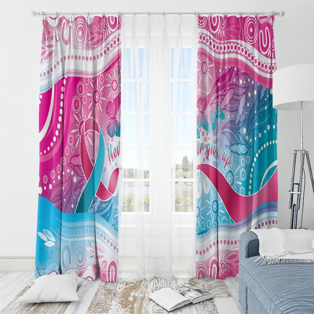 Australia Hereditary Cancer Support Window Curtain Never Give Up