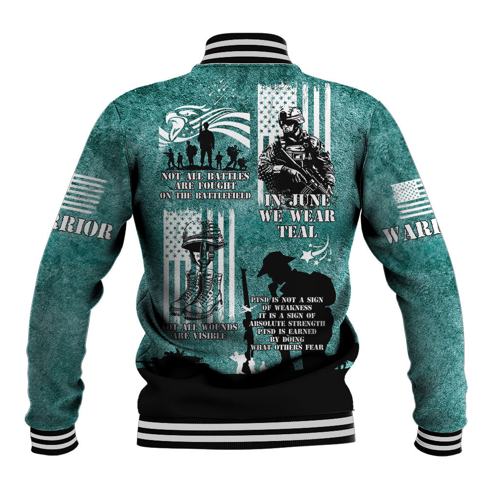 Veteran PTSD Baseball Jacket Not A Sign Of Weakness It Is Earned By Doing What Others Fear