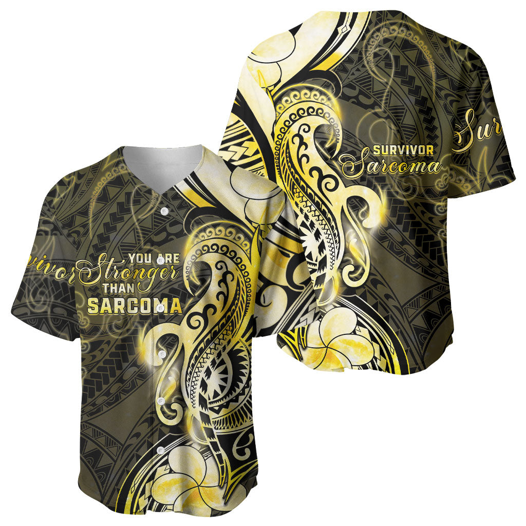 Sarcoma Support Baseball Jersey You Are Stronger Than Sarcoma