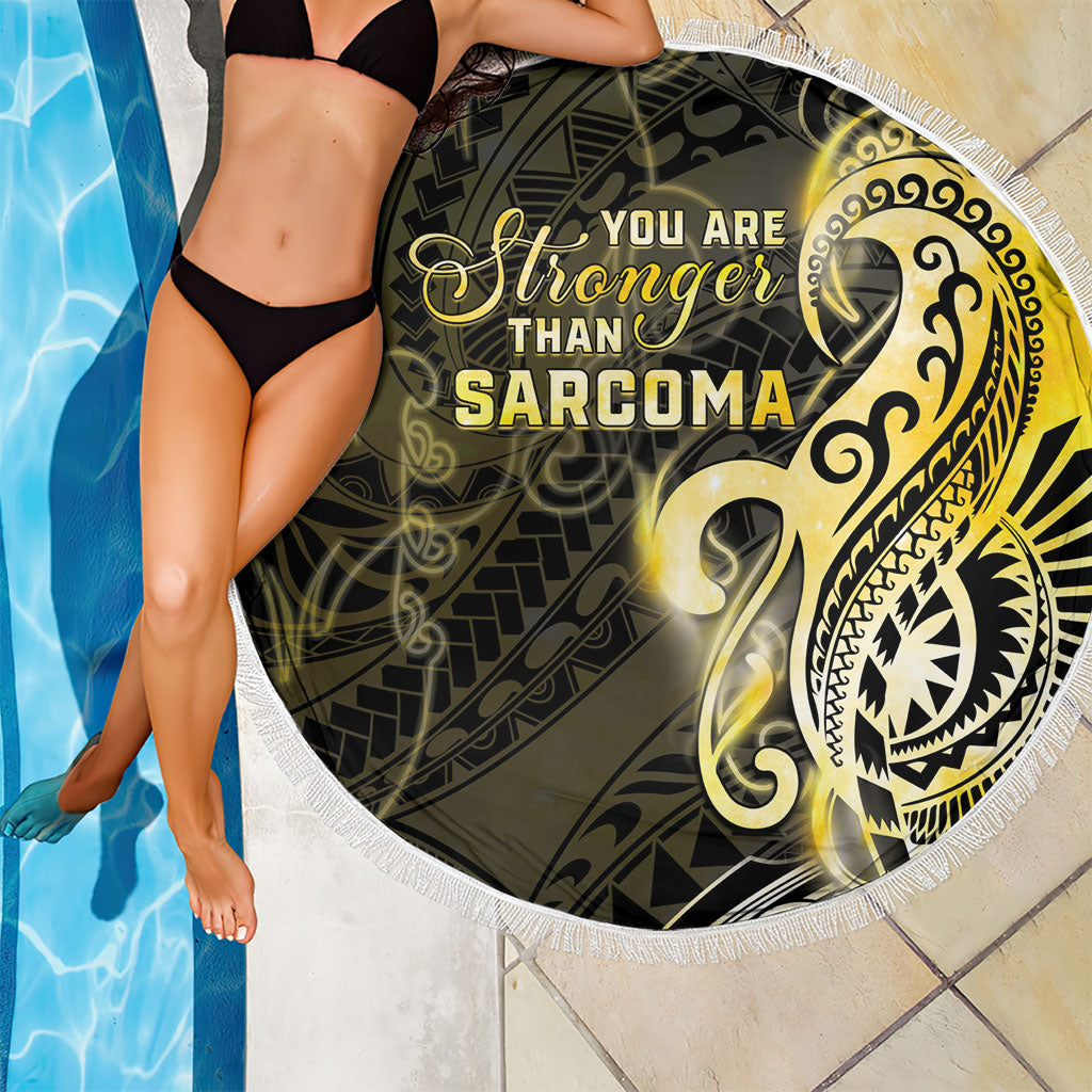 Sarcoma Support Beach Blanket You Are Stronger Than Sarcoma