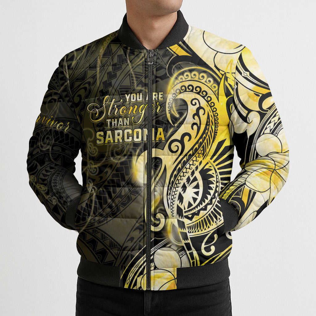 Sarcoma Support Bomber Puffer Jacket You Are Stronger Than Sarcoma