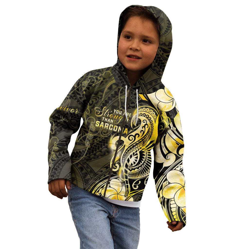 Sarcoma Support Kid Hoodie You Are Stronger Than Sarcoma