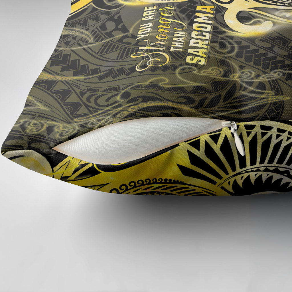 Sarcoma Support Pillow Cover You Are Stronger Than Sarcoma