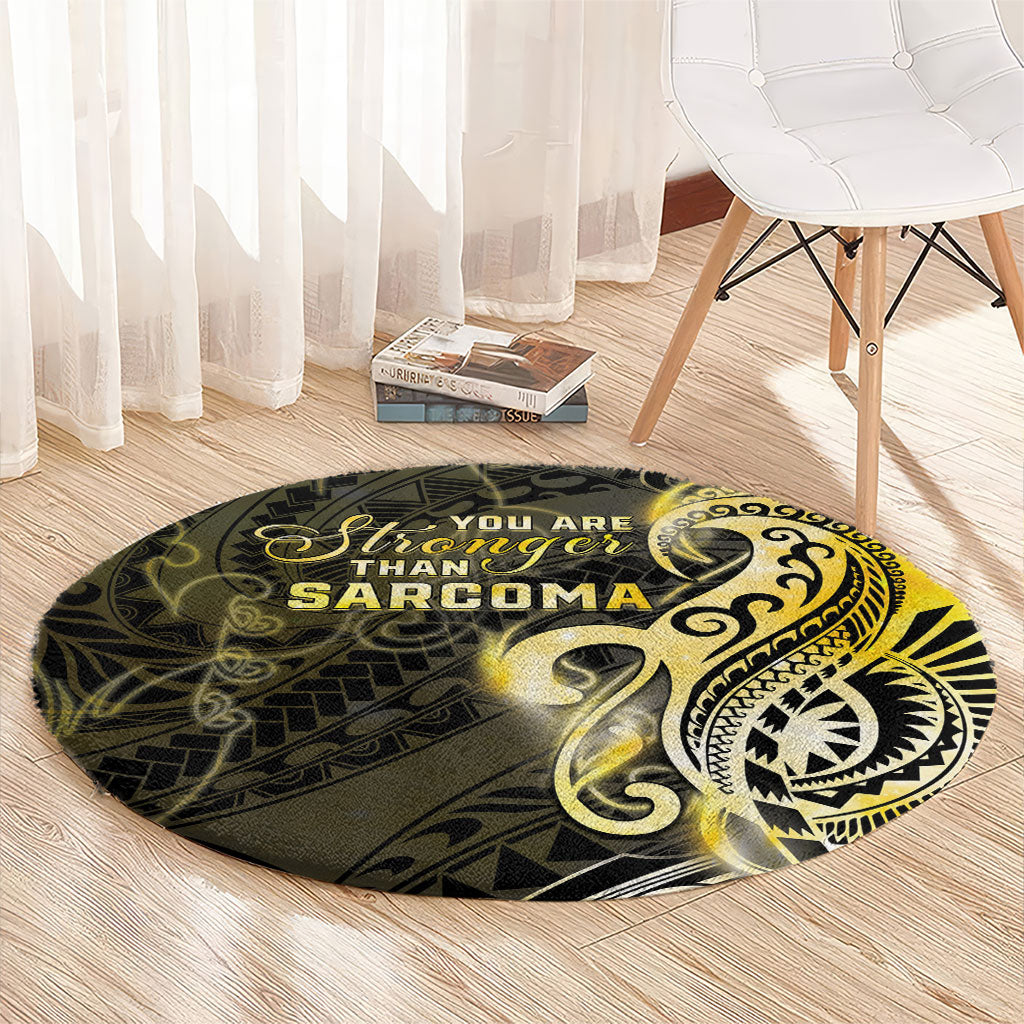 Sarcoma Support Round Carpet You Are Stronger Than Sarcoma