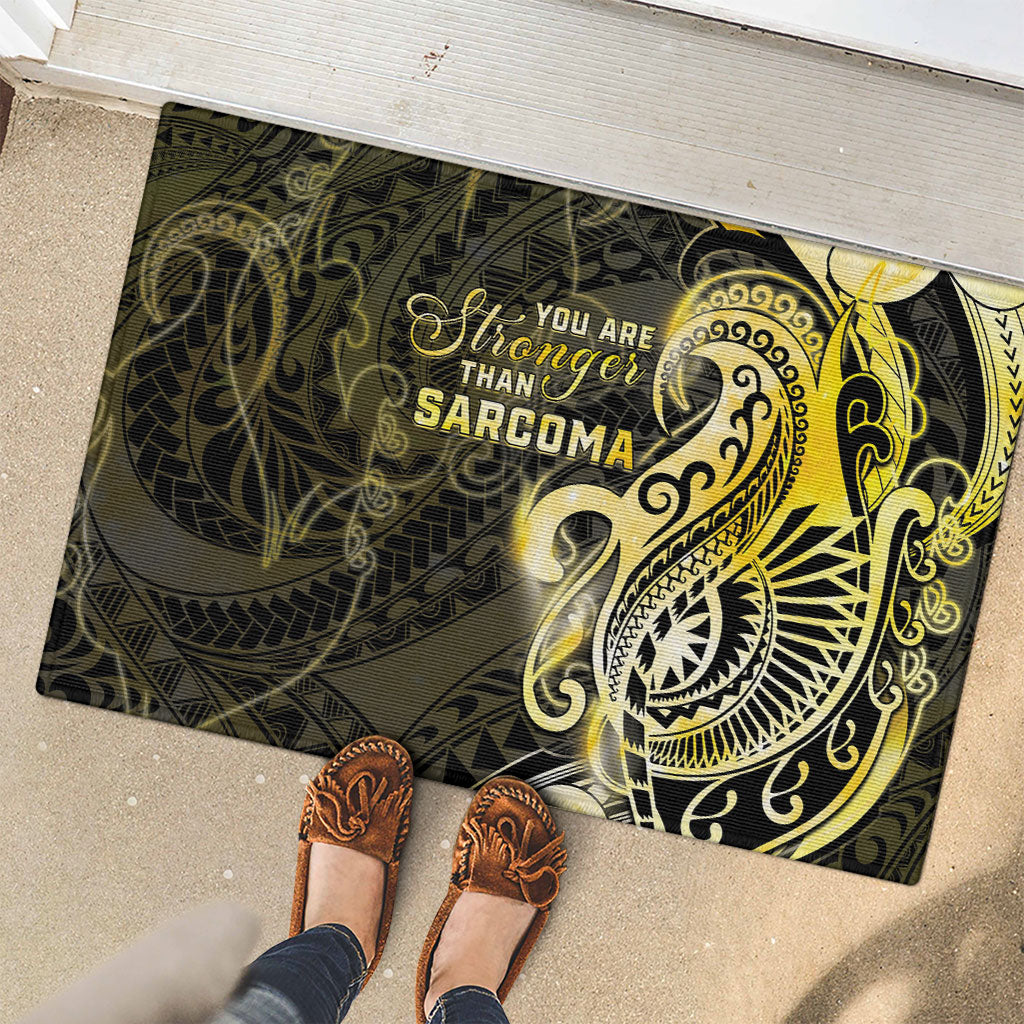 Sarcoma Support Rubber Doormat You Are Stronger Than Sarcoma