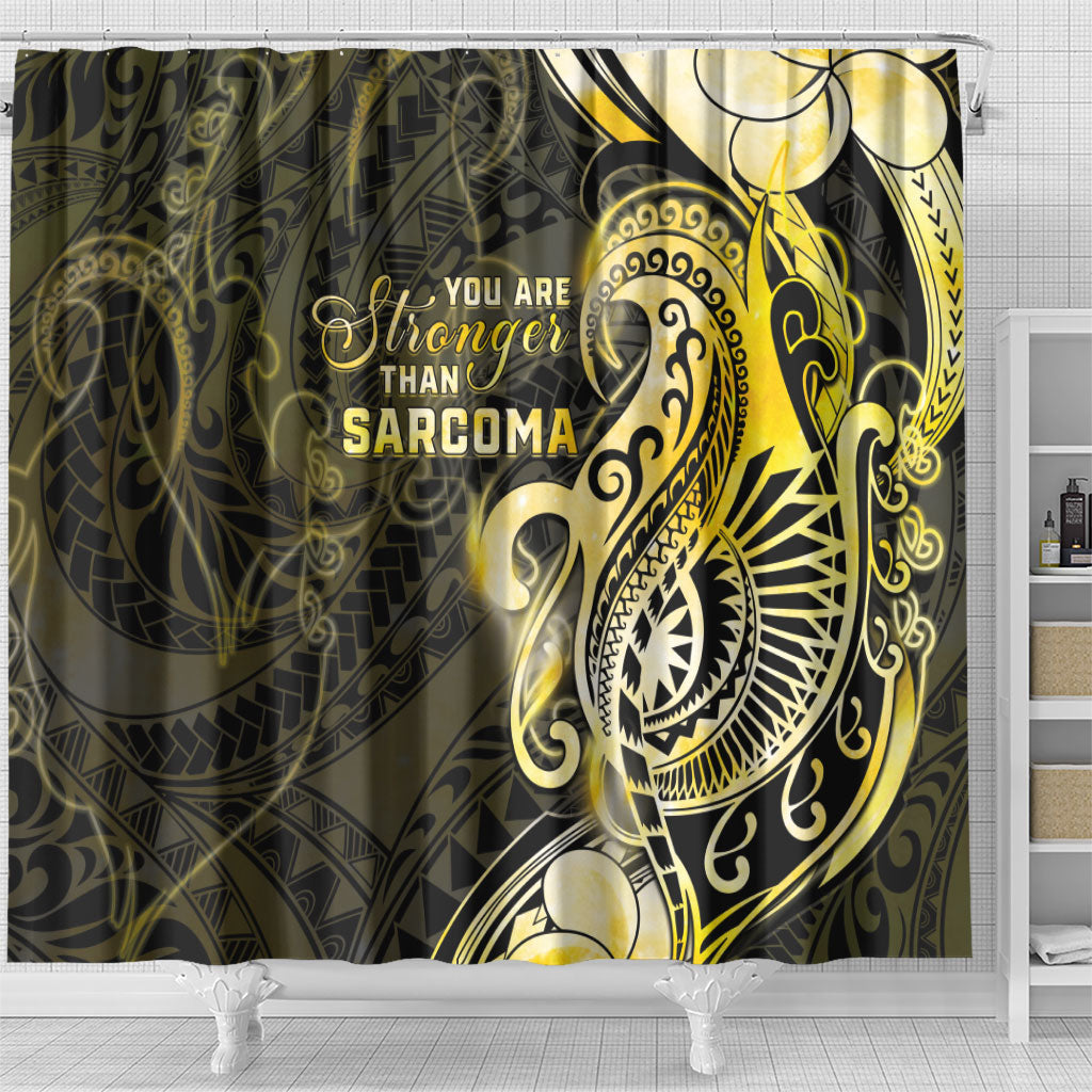 Sarcoma Support Shower Curtain You Are Stronger Than Sarcoma