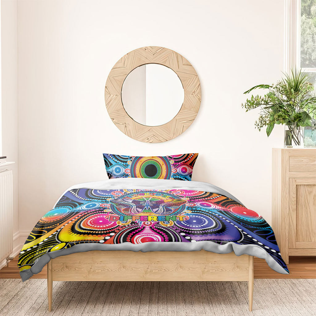 Australia Indigenous Autism Support Bedding Set Its Okay To Be Different