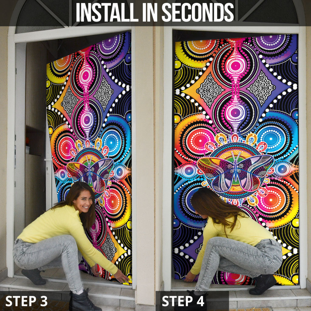 Australia Indigenous Autism Support Door Cover Its Okay To Be Different