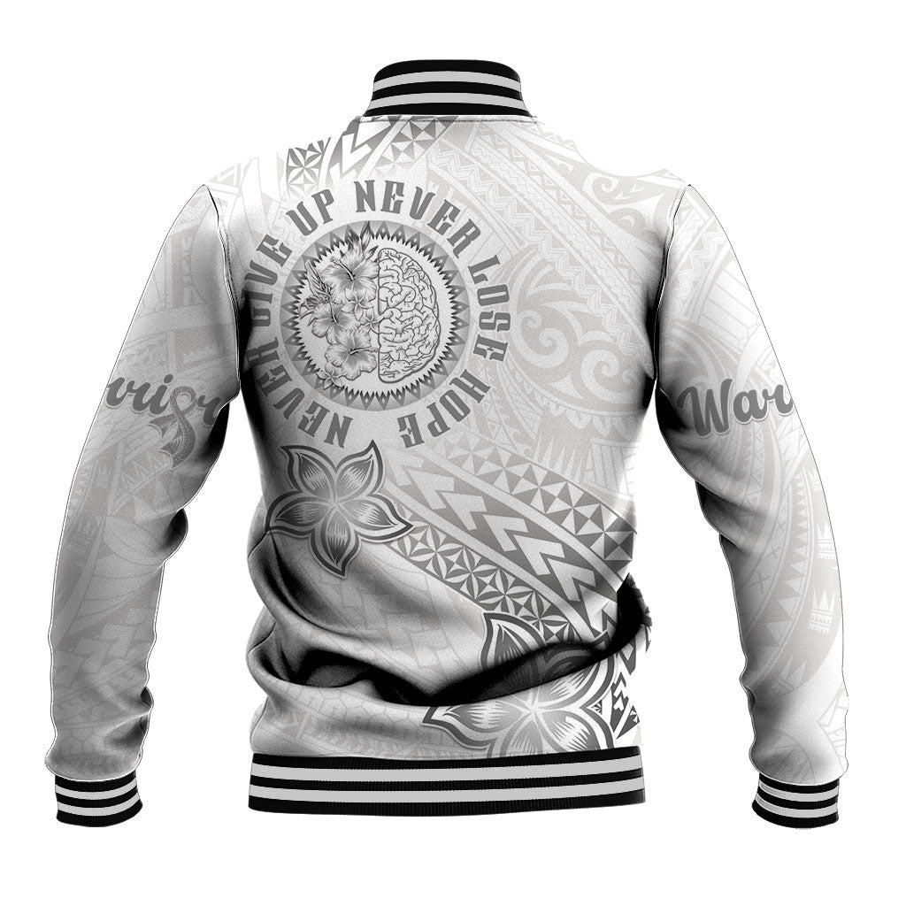 Brain Cancer Warrior Baseball Jacket Never Give Up