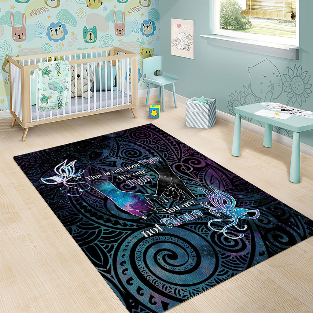 Suicide Prevention Area Rug You Are Not Alone