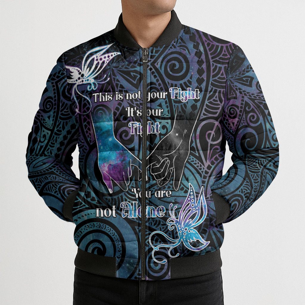 Suicide Prevention Bomber Puffer Jacket You Are Not Alone