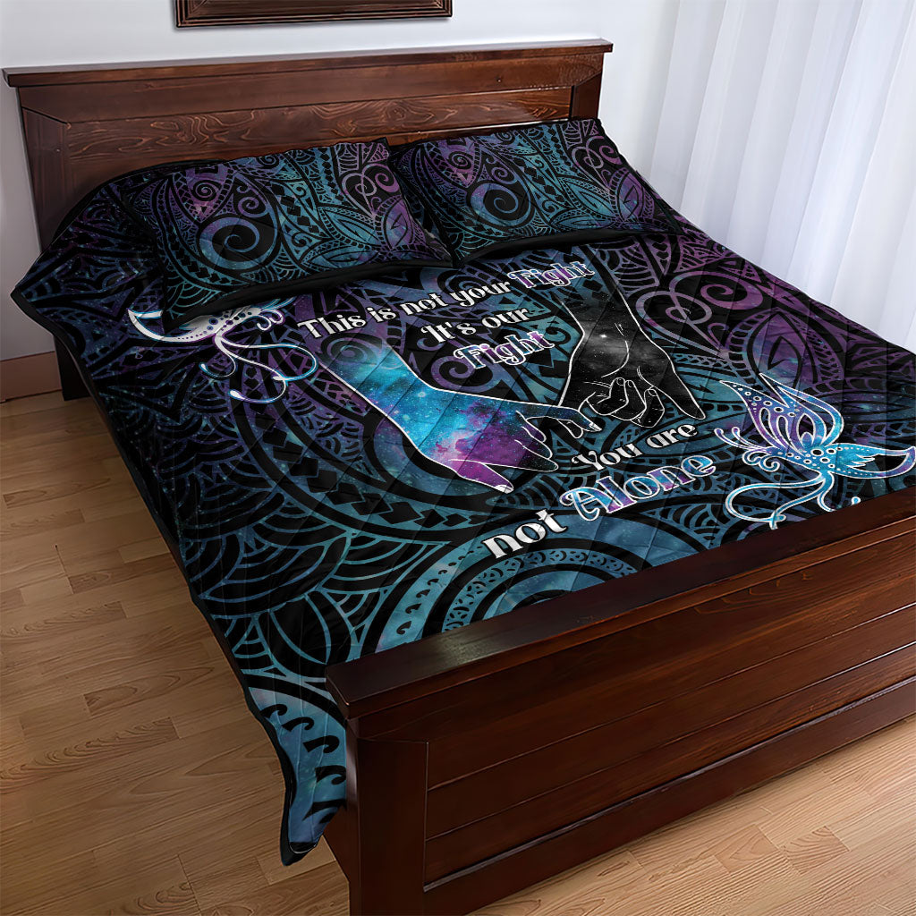 Suicide Prevention Quilt Bed Set You Are Not Alone