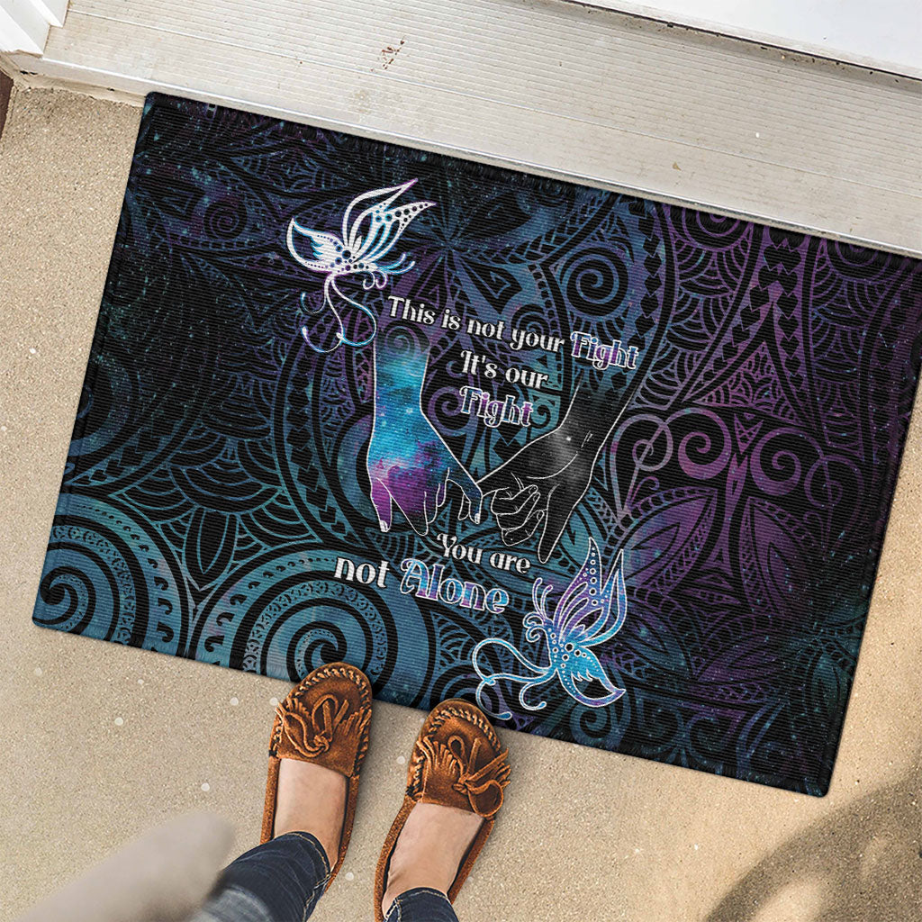 Suicide Prevention Rubber Doormat You Are Not Alone
