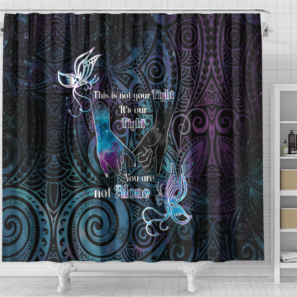 Suicide Prevention Shower Curtain You Are Not Alone
