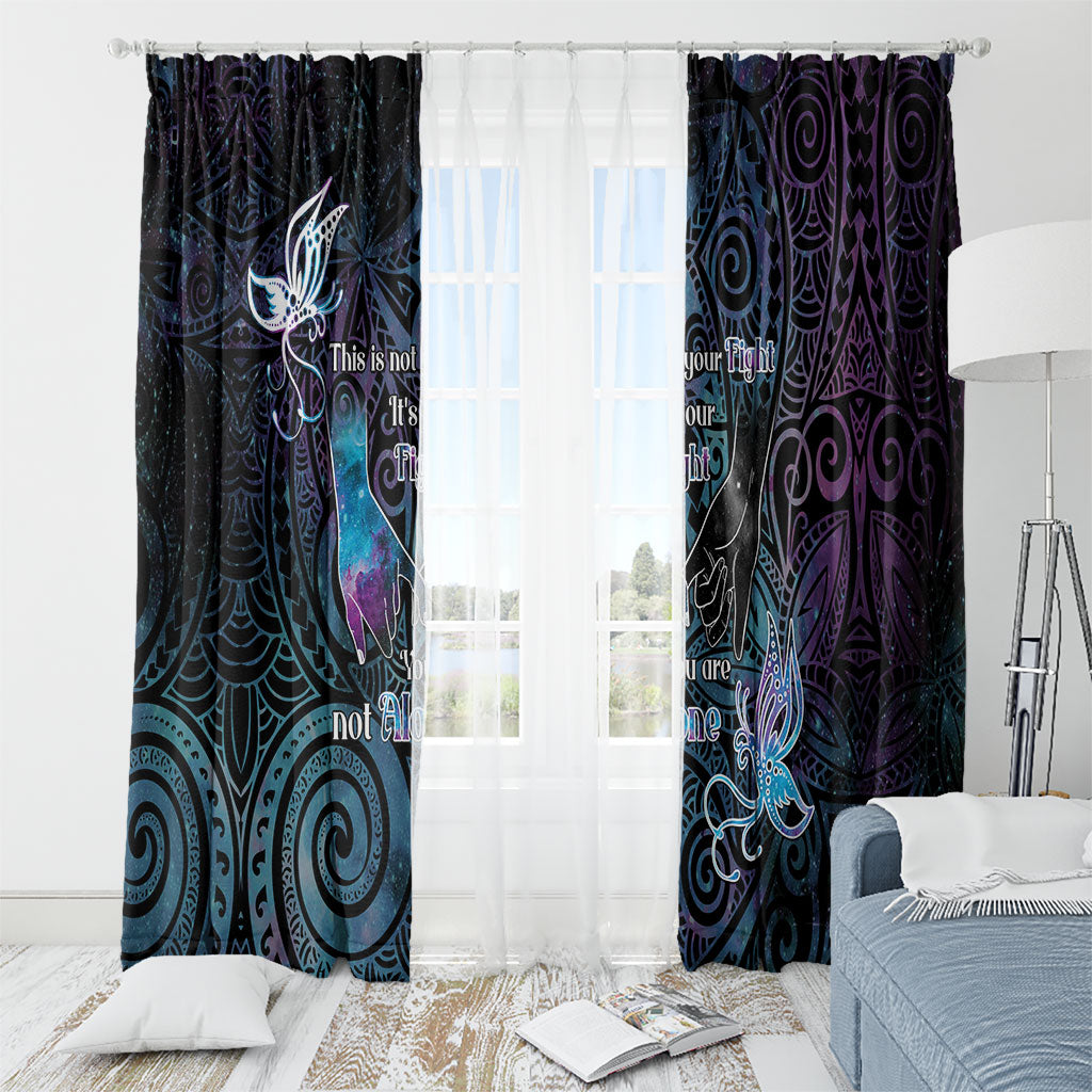 Suicide Prevention Window Curtain You Are Not Alone