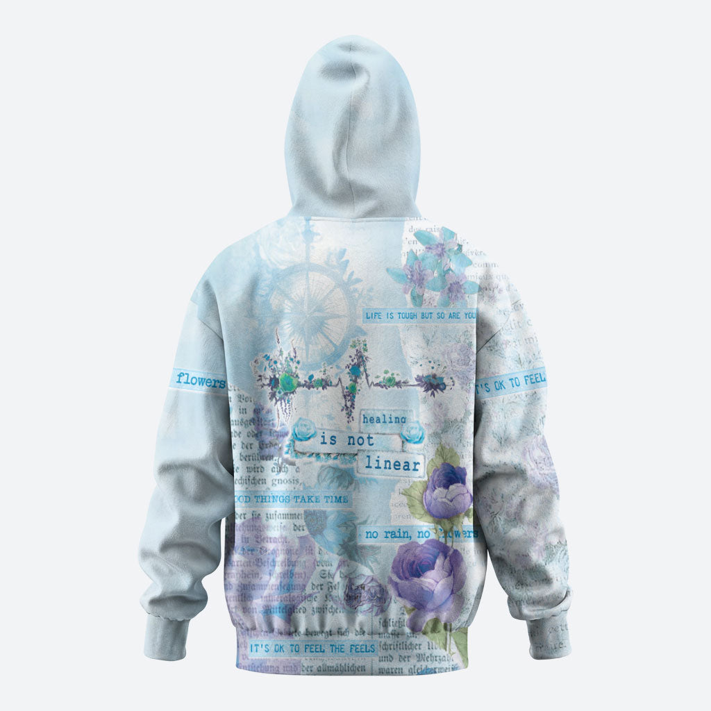 Mental Health Hoodie Healing Is Not Linear