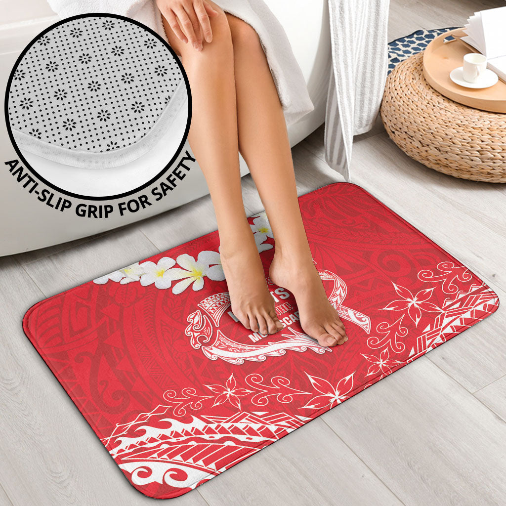 Heart Health Support Bathroom Set Polynesian Red Ribbon