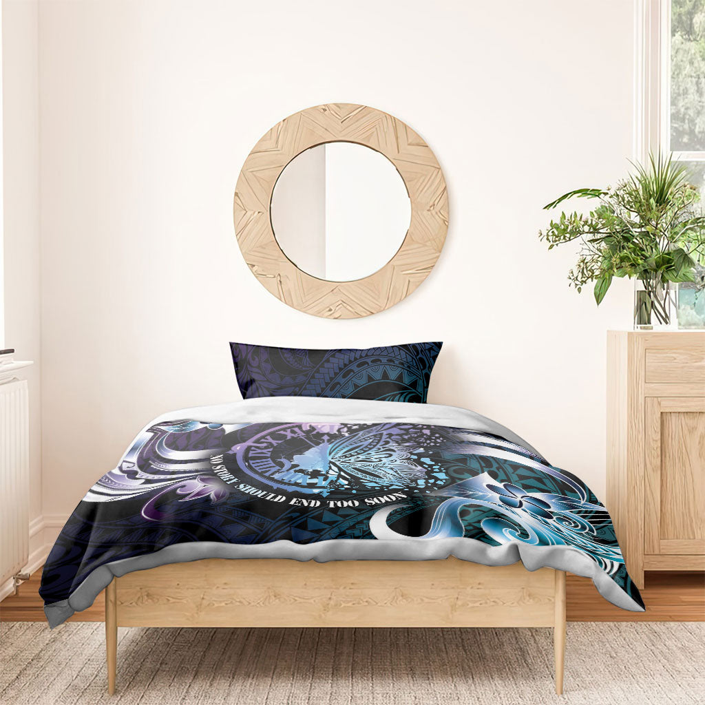 Polynesia Suicide Prevention Bedding Set No Story Should End Too Soon