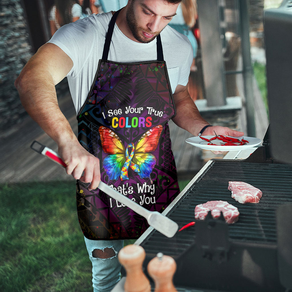 I See Your True Colors Apron Autism Support