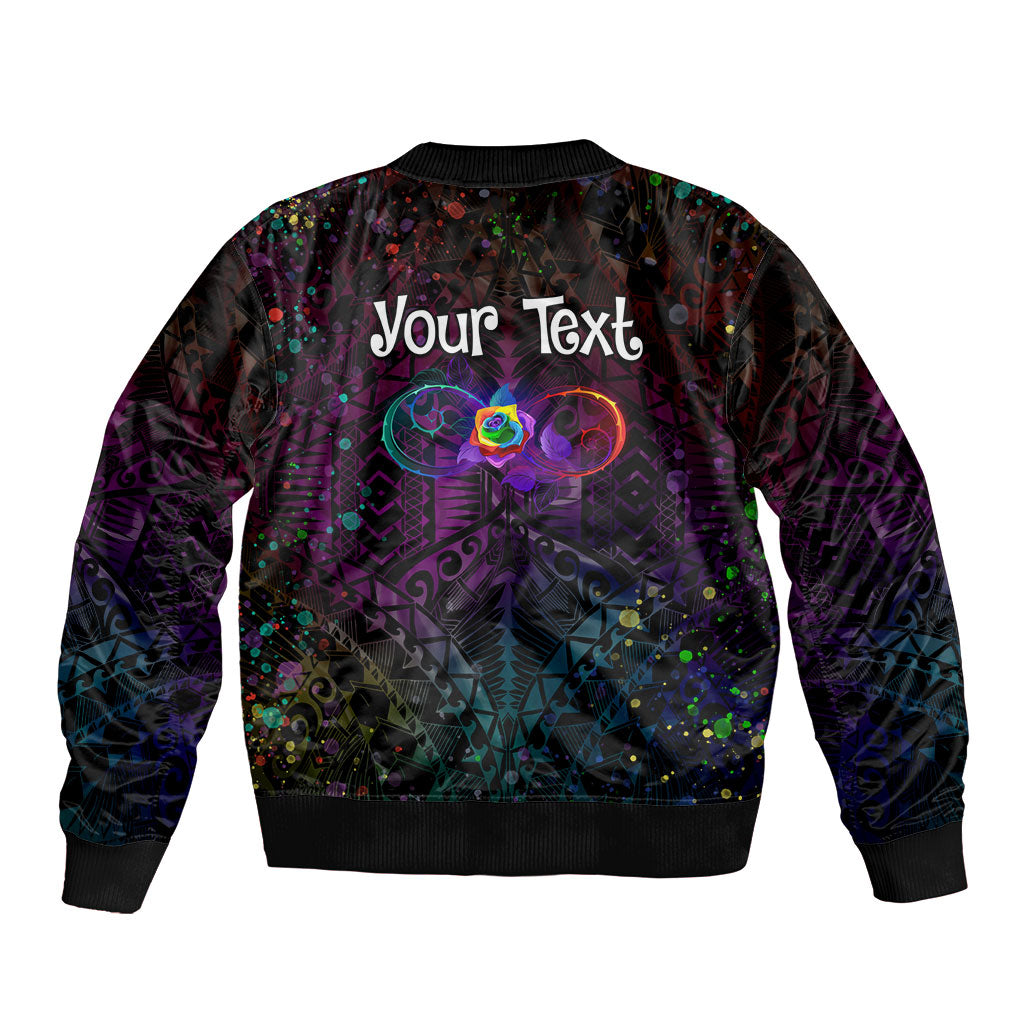 I See Your True Colors Personalised Bomber Jacket Autism Support