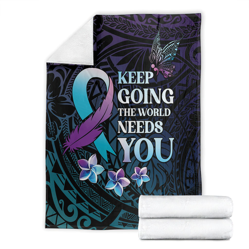 Polynesia Suicide Prevention Blanket Keep Going The World Needs You