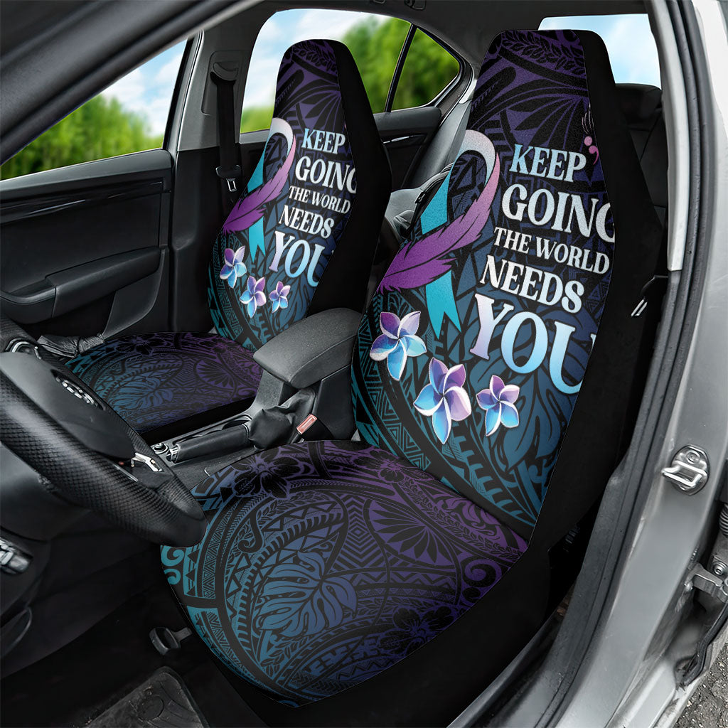 Polynesia Suicide Prevention Car Seat Cover Keep Going The World Needs You