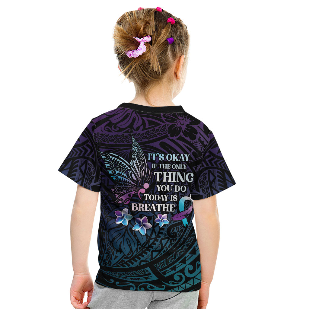 Polynesia Suicide Prevention Kid T Shirt Keep Going The World Needs You