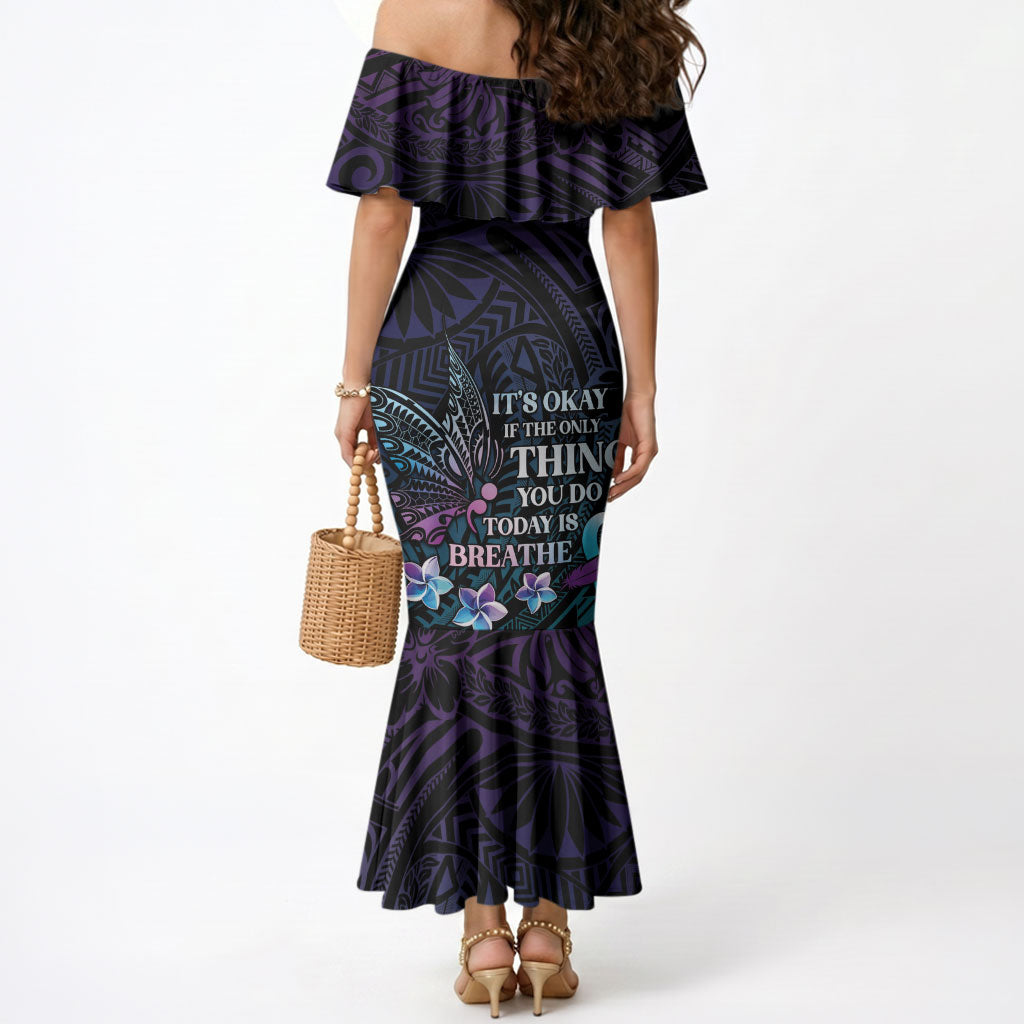Polynesia Suicide Prevention Mermaid Dress Keep Going The World Needs You