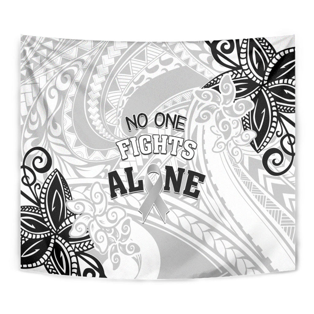 Polynesia Brain Cancer Tapestry No One Fights Alone