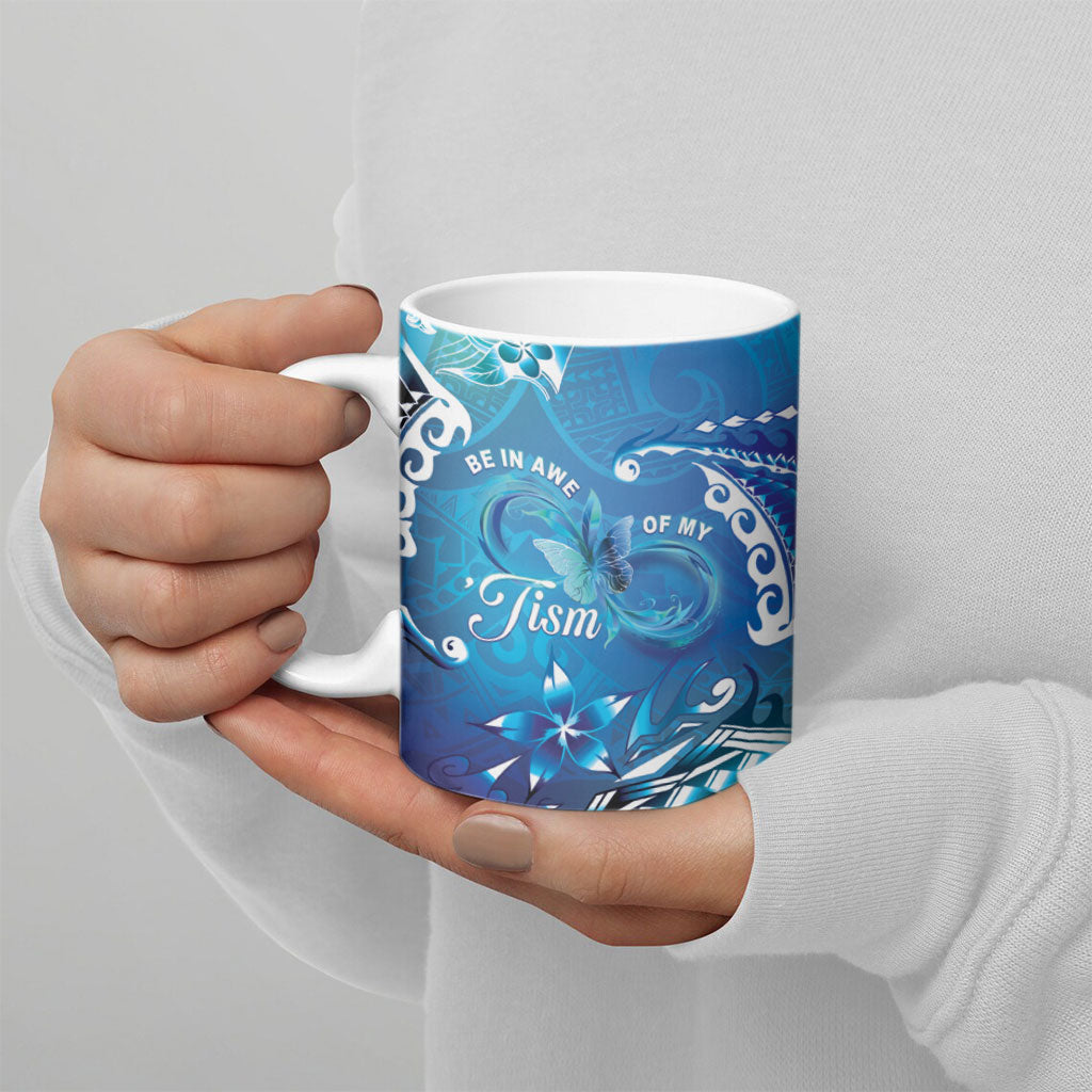 Polynesia Autism Support Ceramic Mug Be In Awe Of My 'Tism