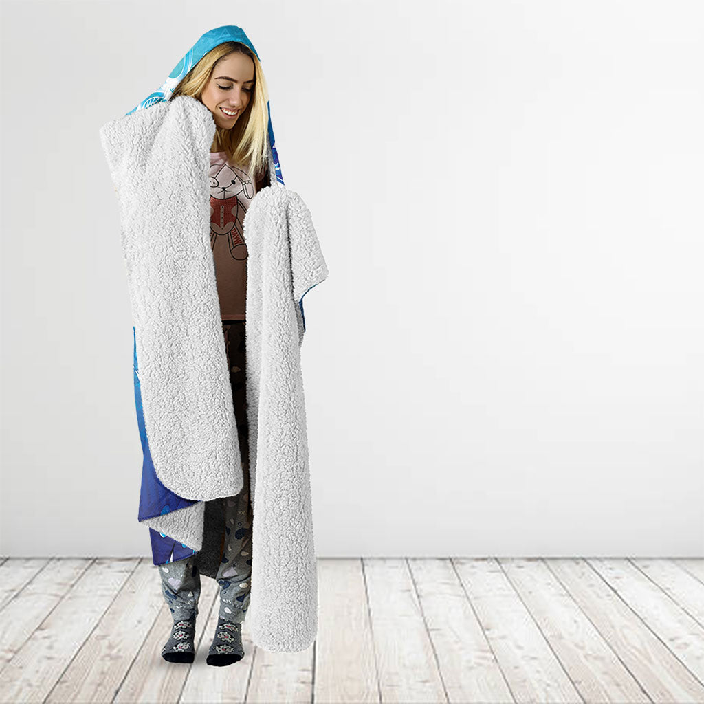 Polynesia Autism Support Hooded Blanket Be In Awe Of My 'Tism