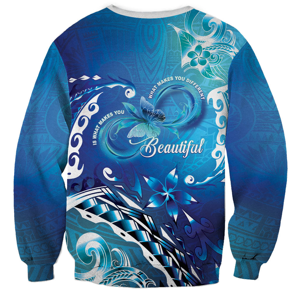 Polynesia Autism Support Sweatshirt Be In Awe Of My 'Tism
