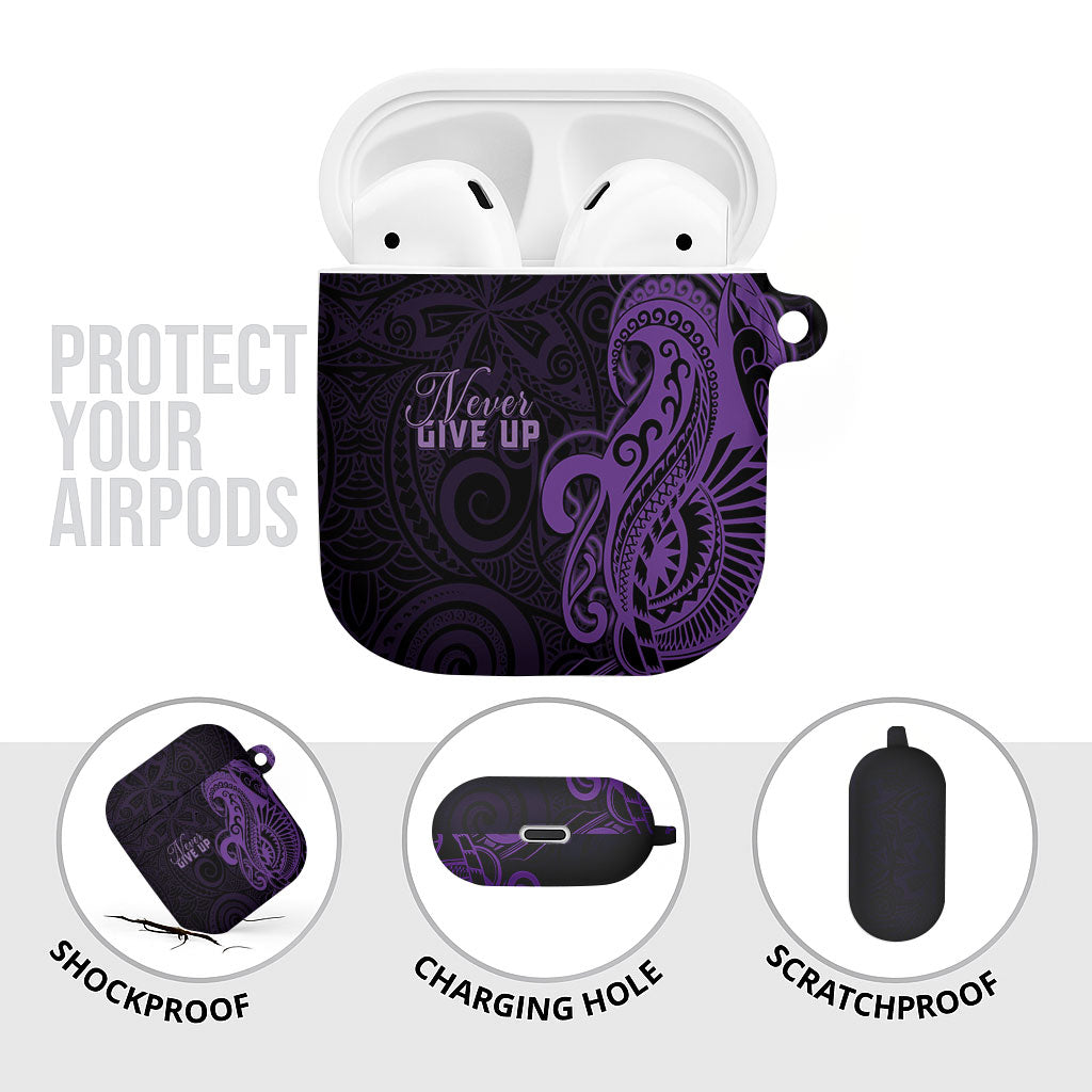 Lupus Warrior AirPods Case Never Give Up Polynesian Style
