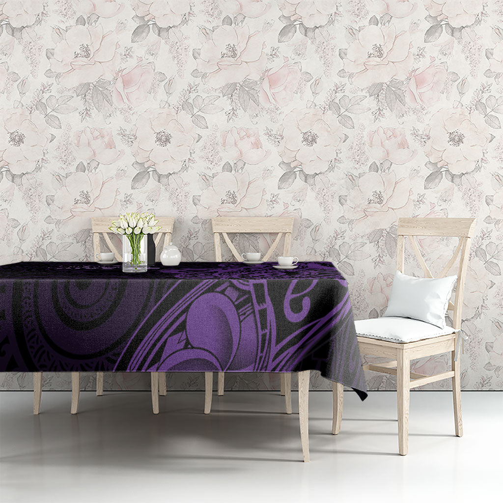 Lupus Warrior Tablecloth Never Give Up Polynesian Style
